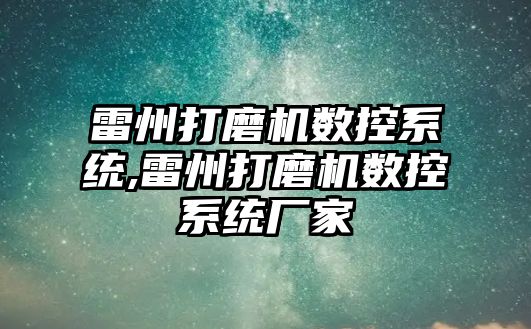 雷州打磨機數控系統,雷州打磨機數控系統廠家