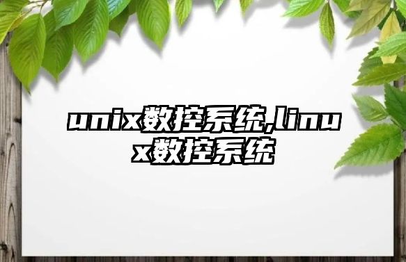 unix數(shù)控系統(tǒng),linux數(shù)控系統(tǒng)