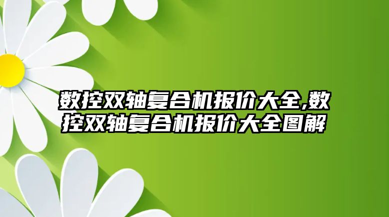 數控雙軸復合機報價大全,數控雙軸復合機報價大全圖解