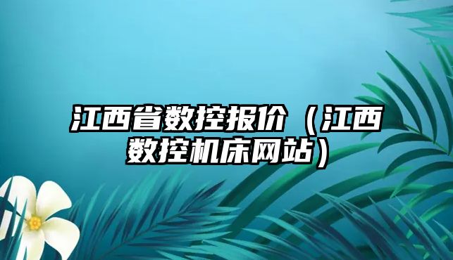 江西省數控報價（江西數控機床網站）