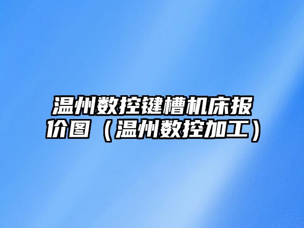 溫州數(shù)控鍵槽機床報價圖（溫州數(shù)控加工）