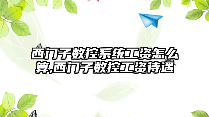 西門子數控系統工資怎么算,西門子數控工資待遇