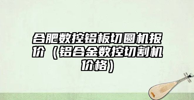 合肥數(shù)控鋁板切圓機報價（鋁合金數(shù)控切割機價格）