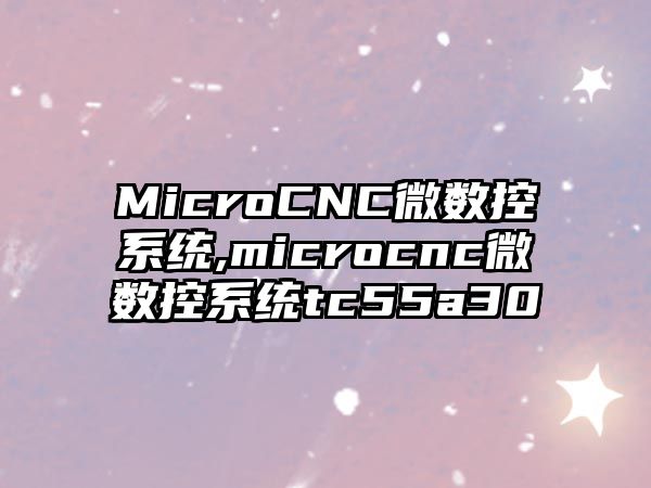 MicroCNC微數(shù)控系統(tǒng),microcnc微數(shù)控系統(tǒng)tc55a30