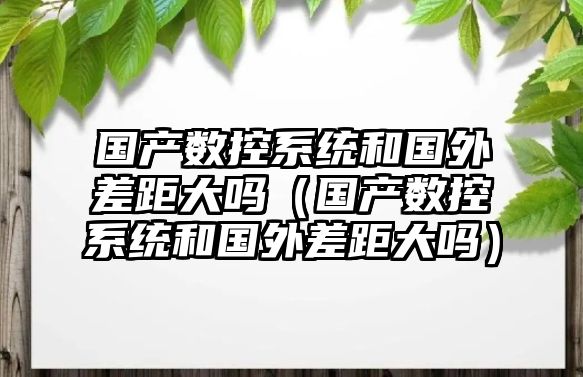 國產數控系統和國外差距大嗎（國產數控系統和國外差距大嗎）