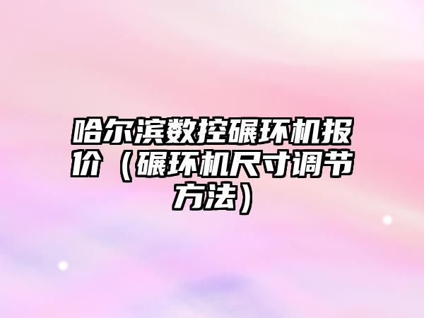 哈爾濱數控碾環機報價（碾環機尺寸調節方法）