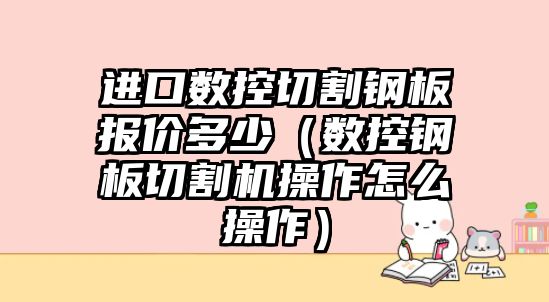 進口數控切割鋼板報價多少（數控鋼板切割機操作怎么操作）