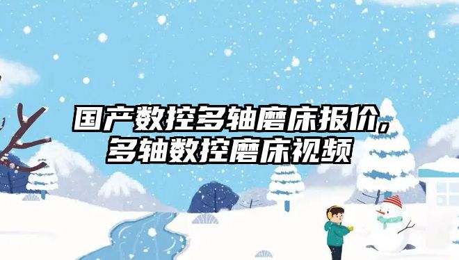 國產數控多軸磨床報價,多軸數控磨床視頻