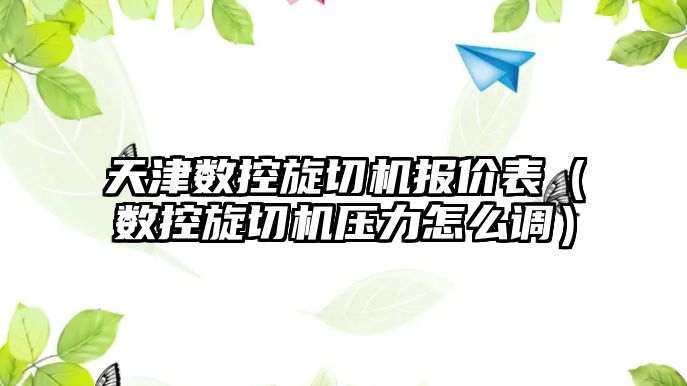 天津數(shù)控旋切機報價表（數(shù)控旋切機壓力怎么調(diào)）